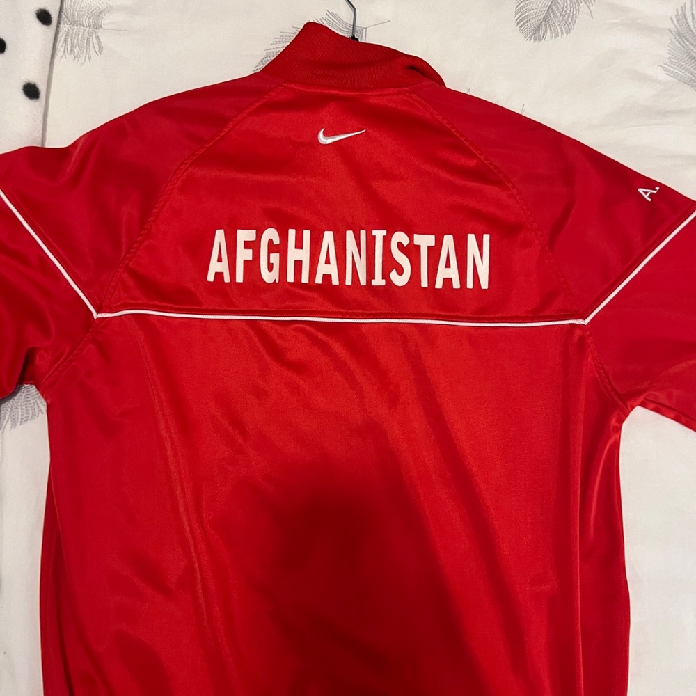 Olympics Team Afghanistan Nike Red Men's Jacket